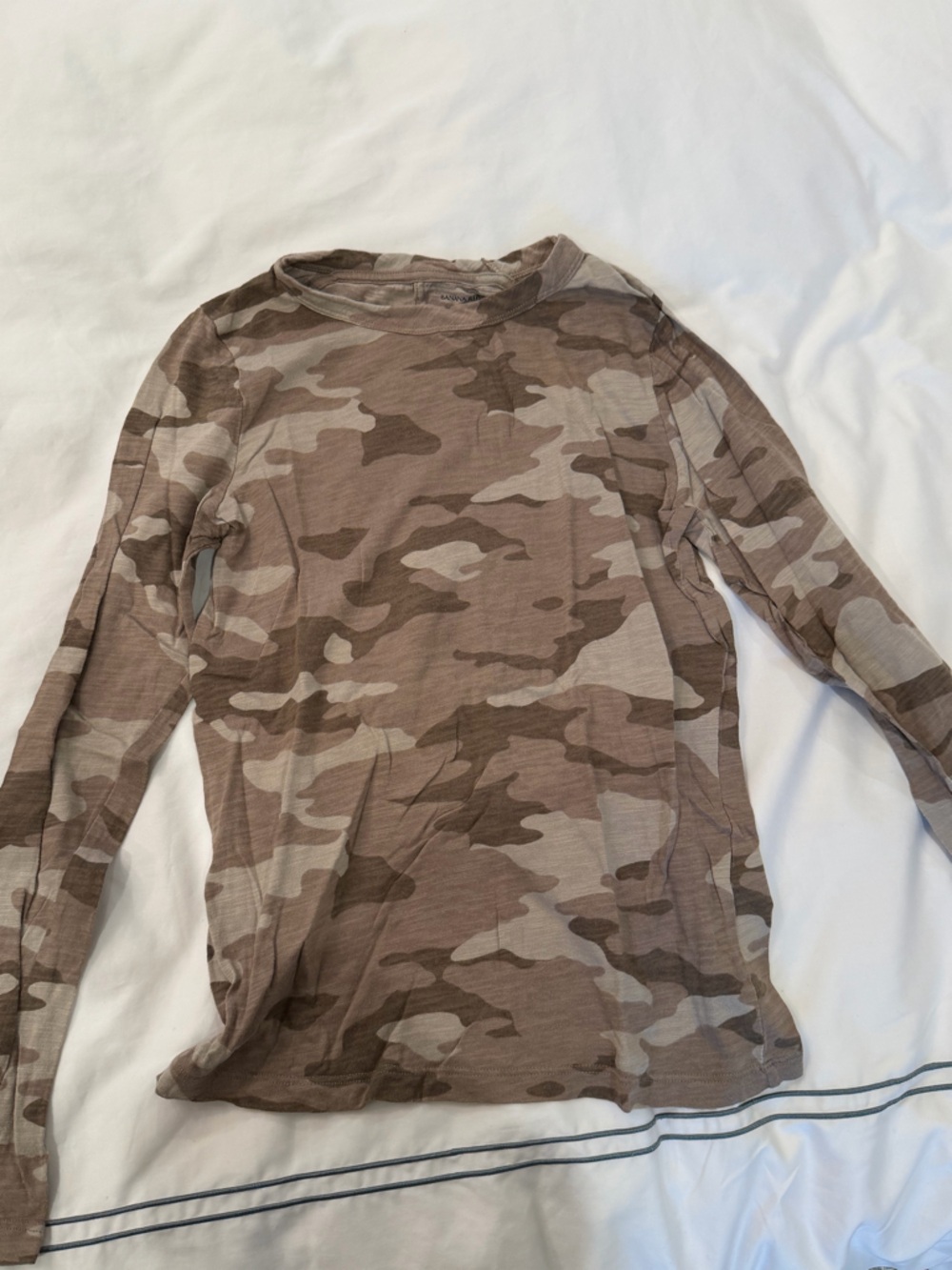 Banana Republic Brown Tan Camouflage Long Sleeve Shirt